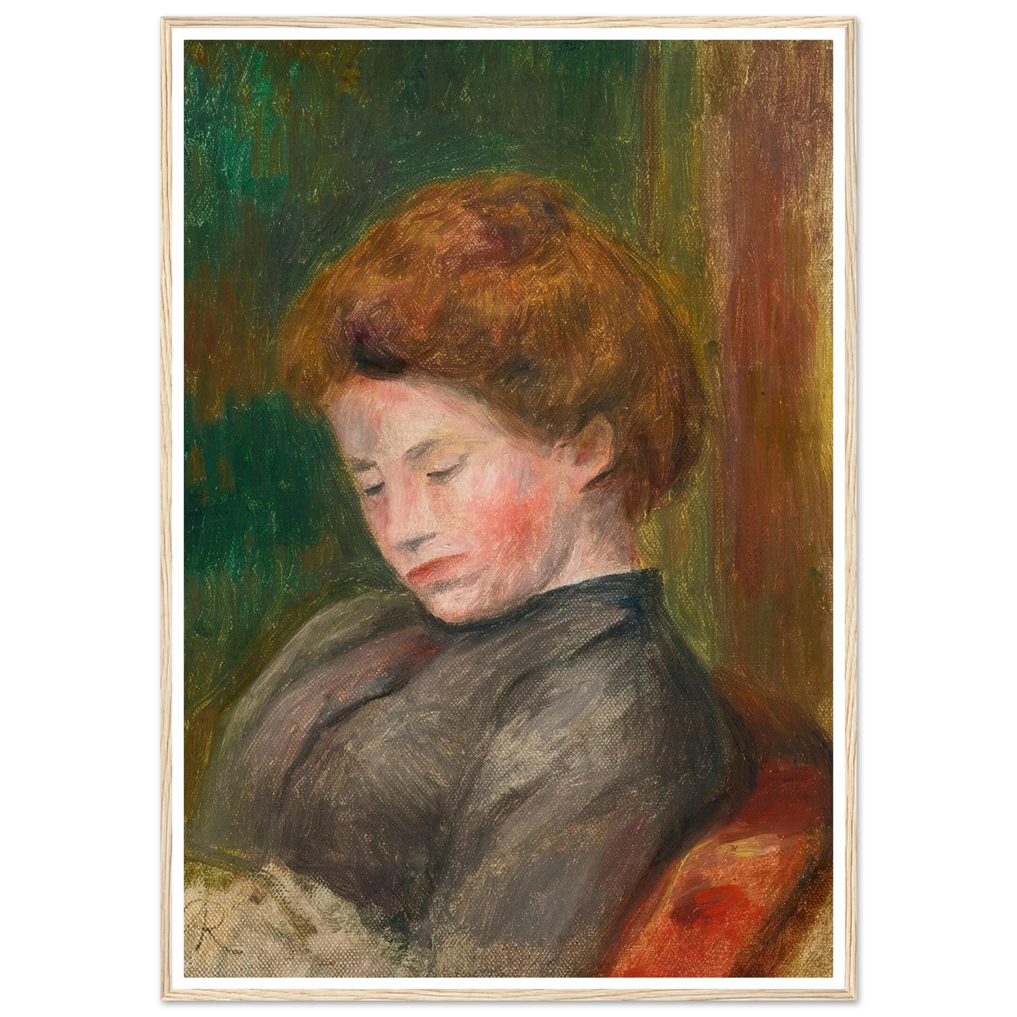 Buste De Femme (circa 1896-1900) Art Print | Pierre Auguste Renoir-Quipham Collections