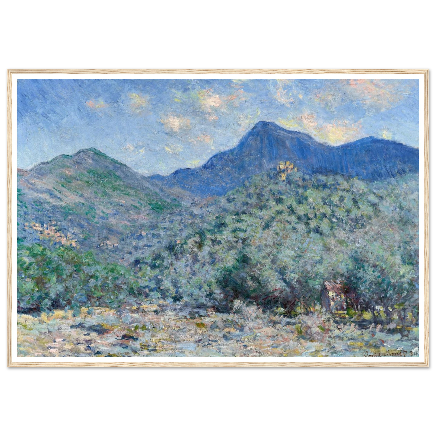Valle Buona, Near Bordighera (1884) Art Print | Claude Monet-Quipham Collections