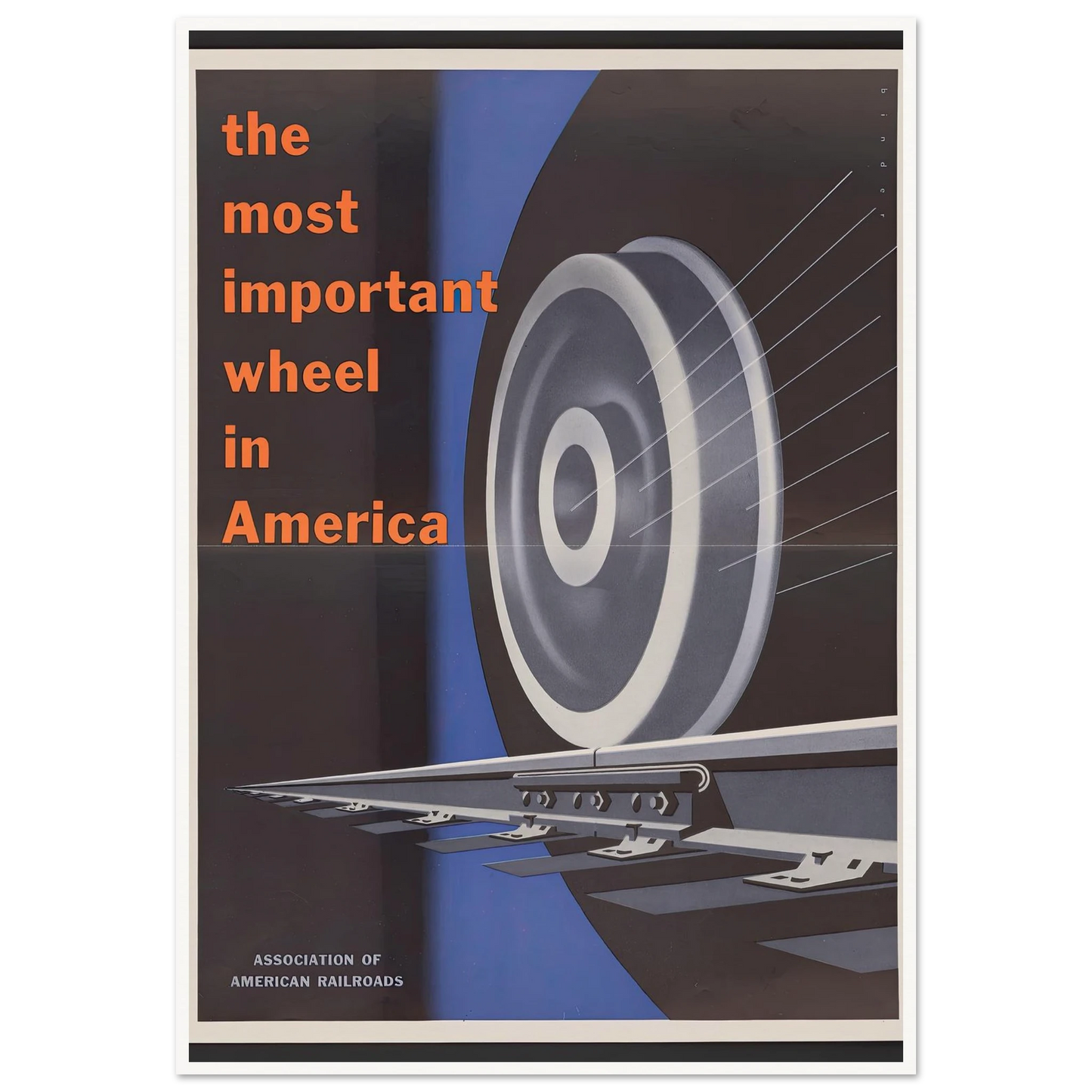The most important wheels in America. (1952) Art Print | Joseph Binder-Quipham Collections