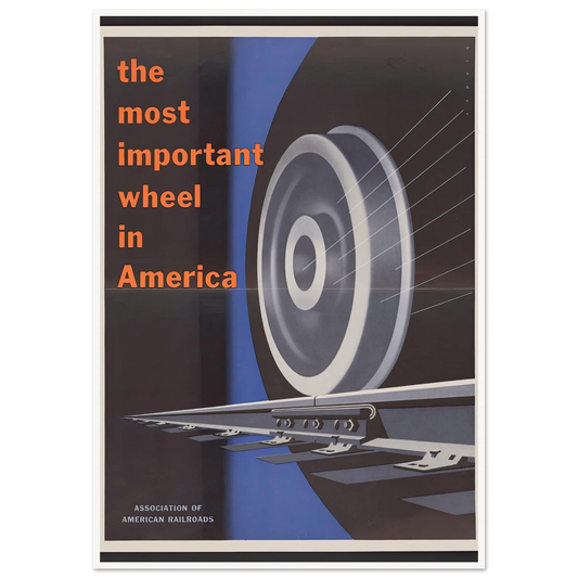 The most important wheels in America. (1952) Art Print | Joseph Binder-Quipham Collections