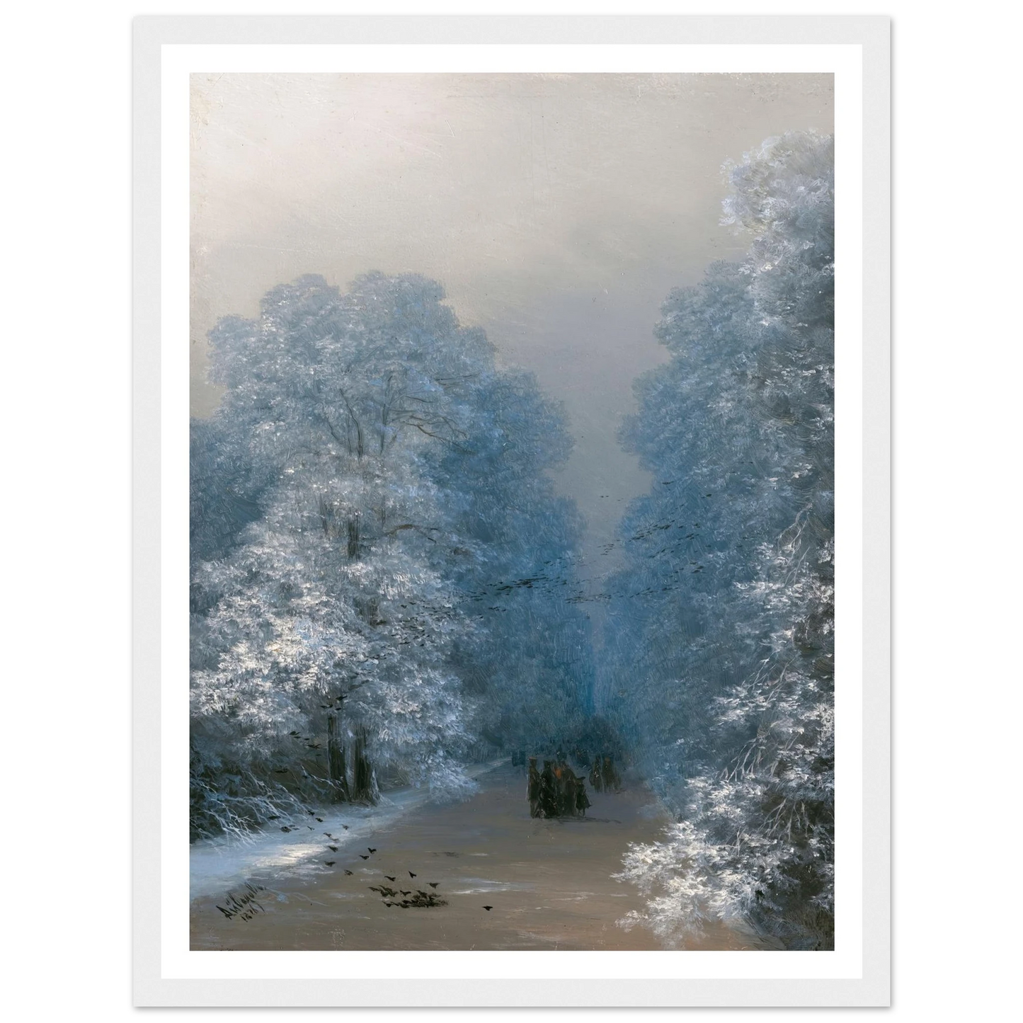 Winter Landscape (1876) Art Print | Ivan Konstantinovich Aivazovsky-Quipham Collections
