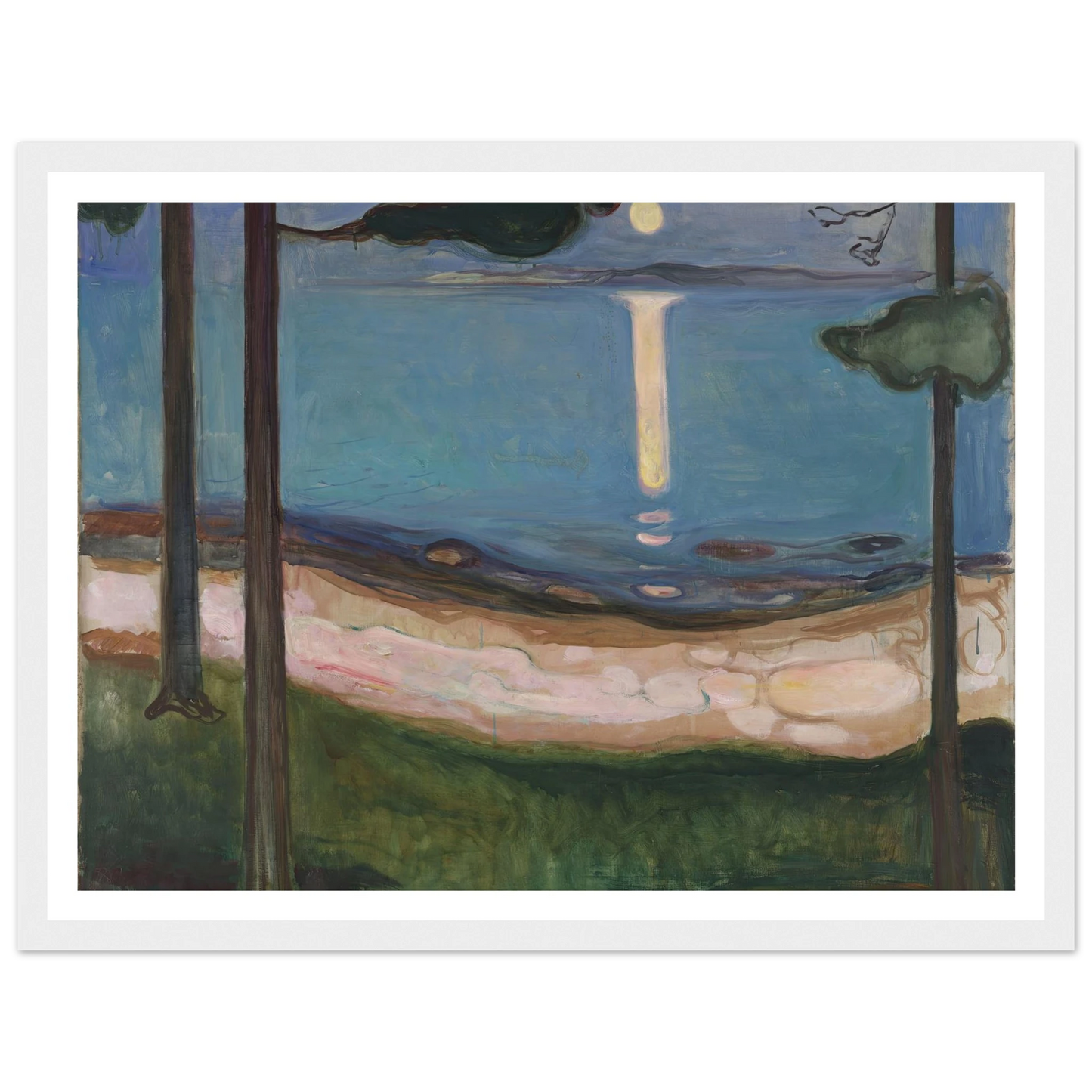 Moonlight (1895) Art Print | Edvard Munch-Quipham Collections