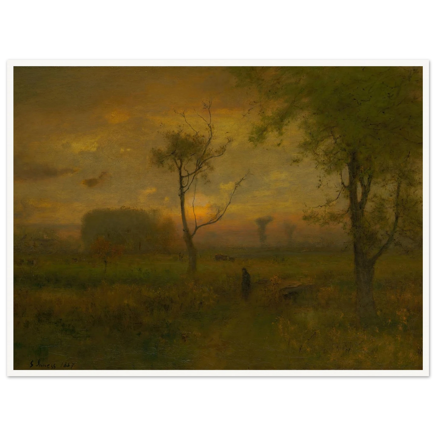 Sunrise (1887) Art Print | George Inness-Quipham Collections