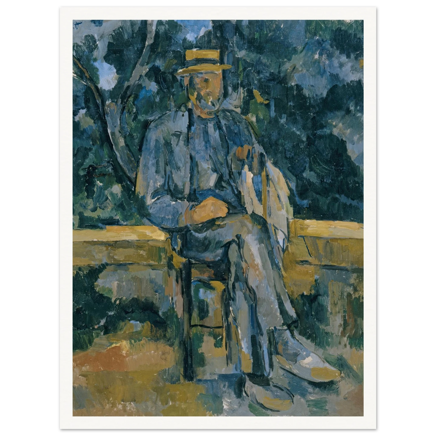 Portrait of Peasant (from 1905 until 1906) Art Print | Paul Cezanne-Quipham Collections