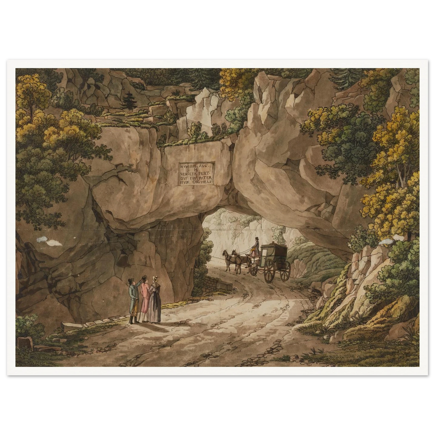 Vue de Pierre-Pertuis Art Print | Peter Birmann-Quipham Collections