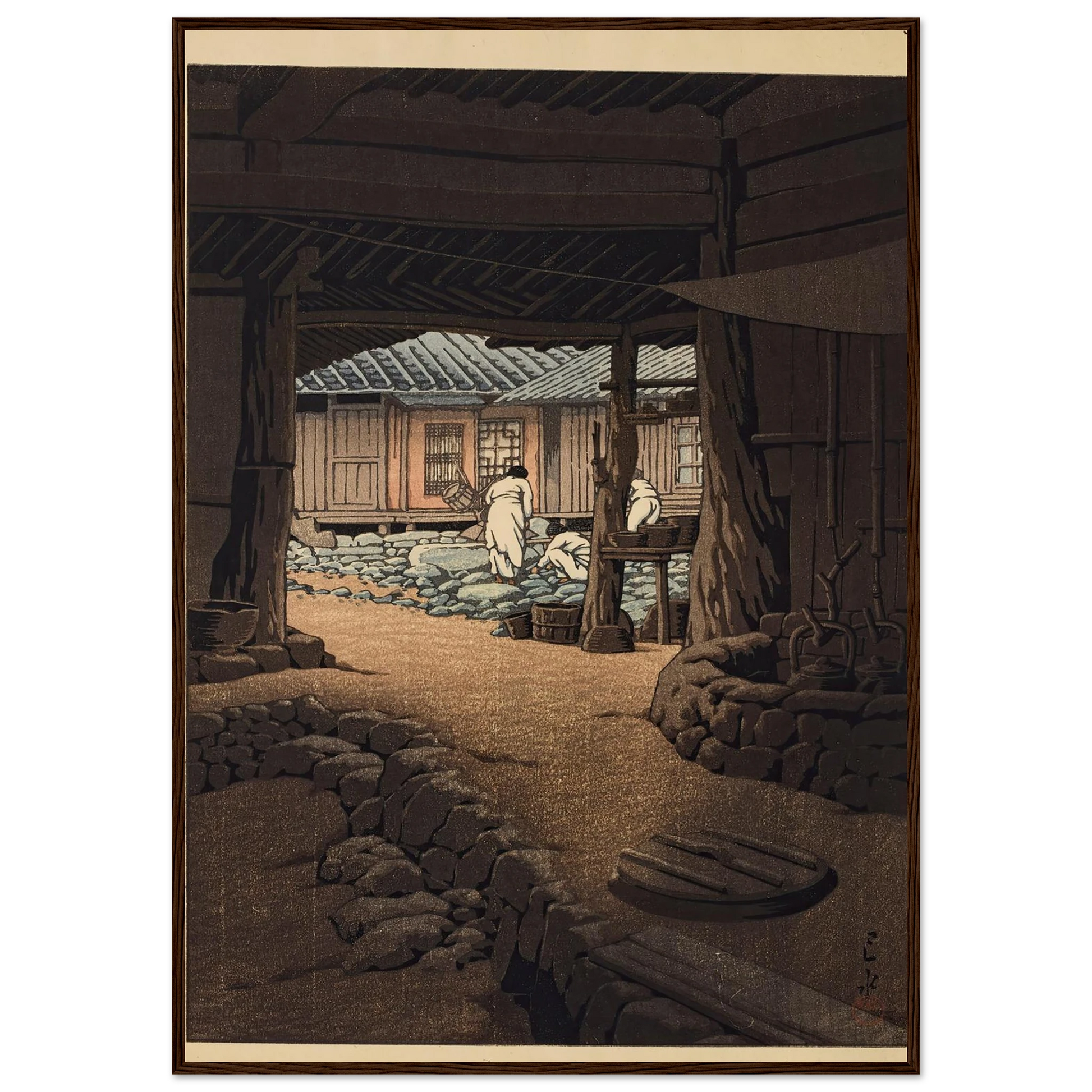Chosen Chiizan Sen’in-ji (The Cheoneunsa Temple, Mount Jirisan, Korea) (1940) Art Print | Kawase Hasui-Quipham Collections