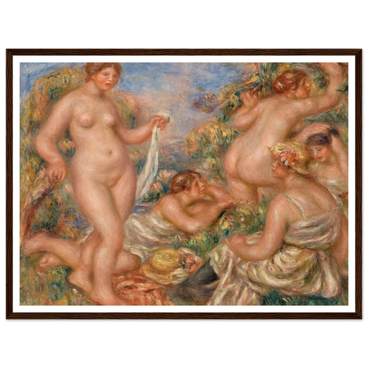 Composition, Five Bathers (Composition, cinq baigneuses) (c. 1917-1918) Art Print | Pierre Auguste Renoir-Quipham Collections