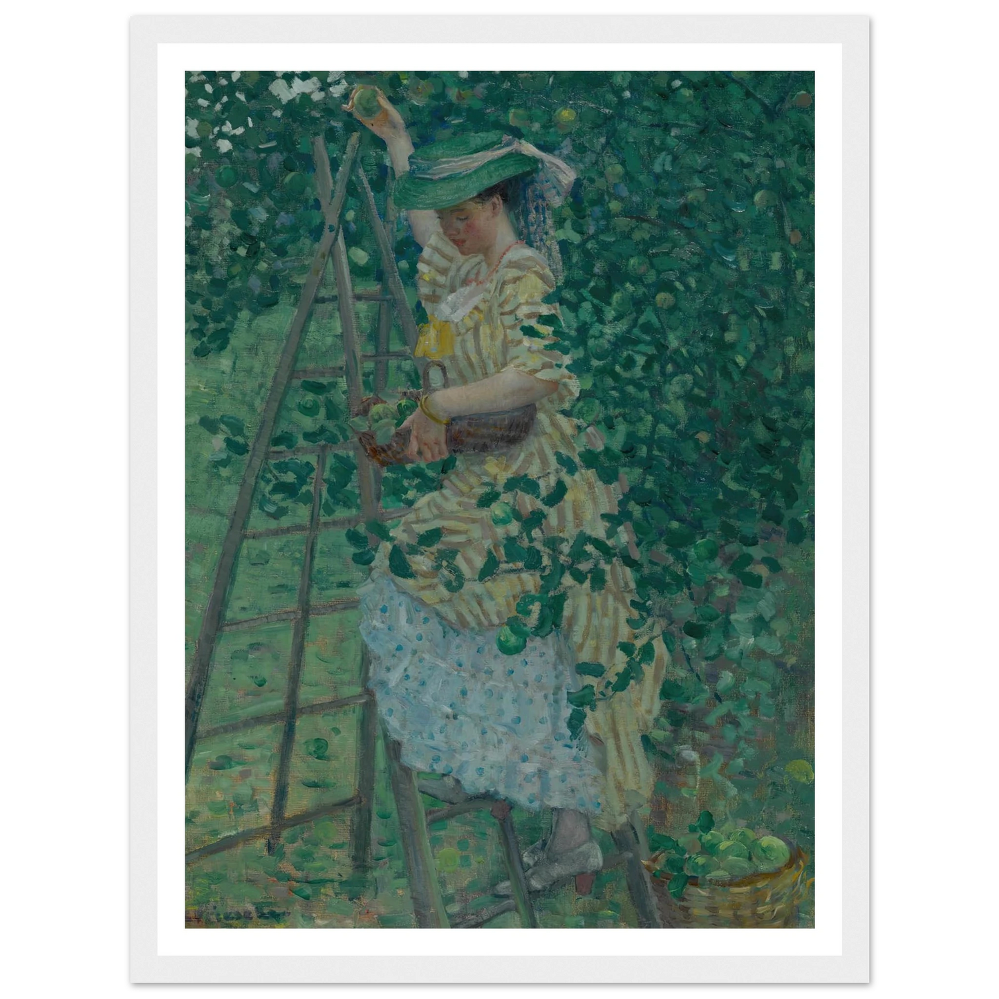 The Apple Tree (1908) Art Print | Frederick Carl Frieseke-Quipham Collections