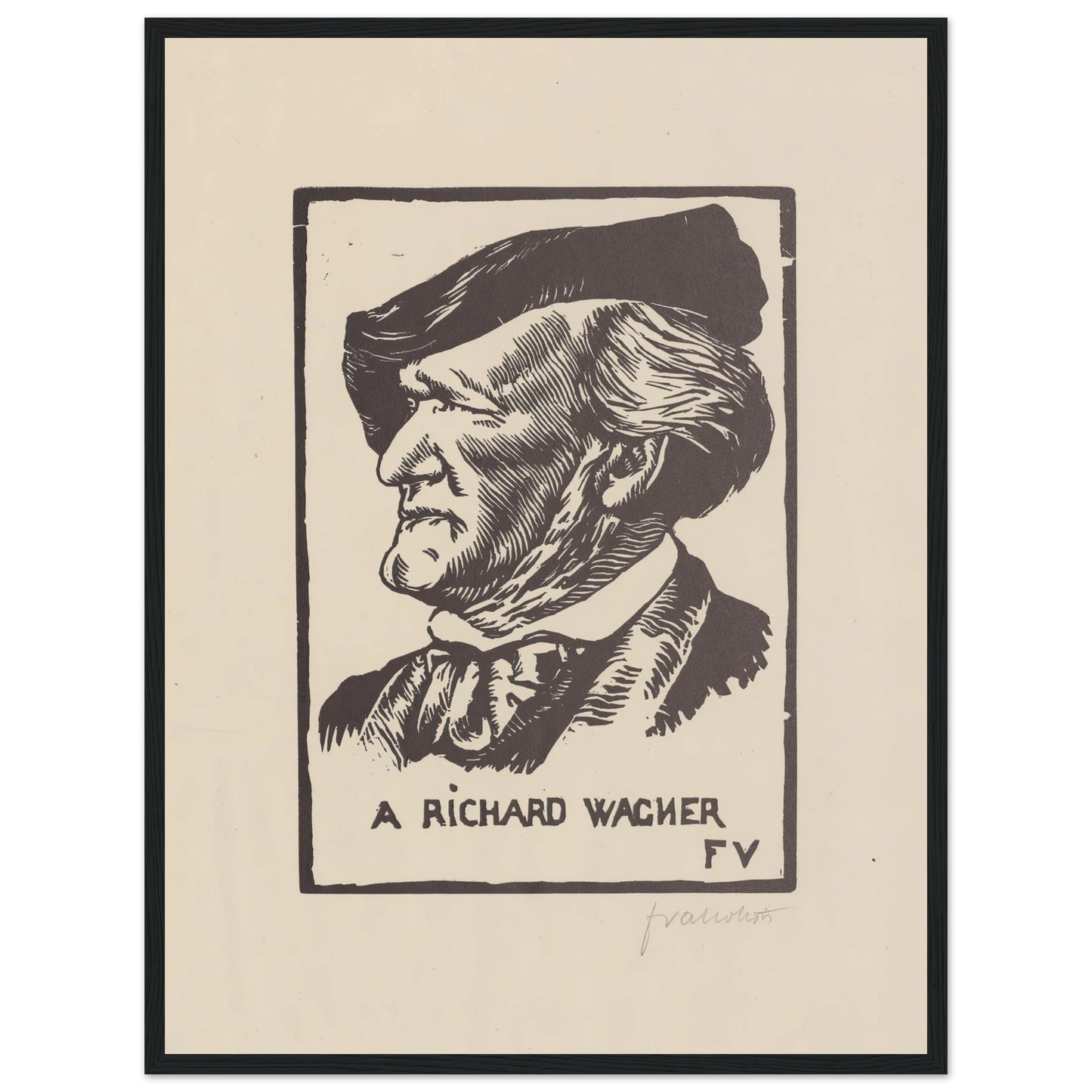 A Richard Wagner (1891) Art Print | Felix Vallotton-Quipham Collections
