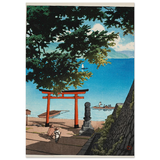 Chuzenji Temple, Utagahama (1931) Art Print | Kawase Hasui-Quipham Collections