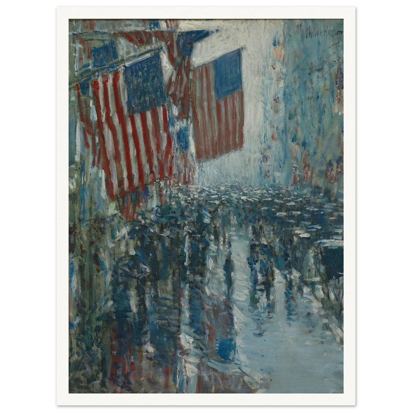 Rainy Day, Fifth Avenue (1916) Art Print | Childe Hassam-Quipham Collections