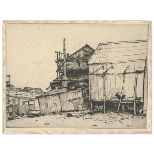 Celestial Balcony (1915) Art Print | Ernest Haskell - Framed Poster - 30x40 cm / 12x16″ - Black frame