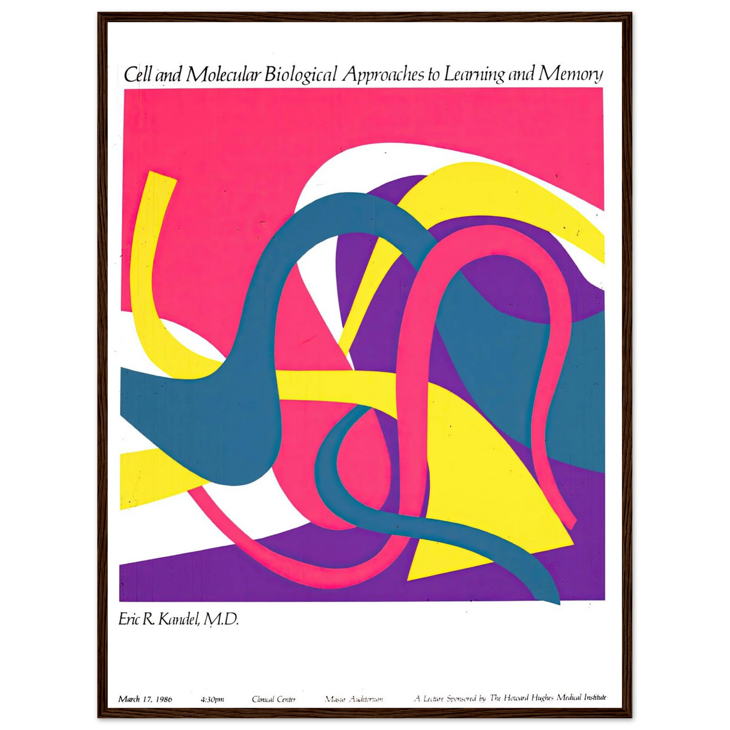 Cell and molecular biological approaches to learning and memory (1986) Art Print | National Institutes of Health - Framed Poster - 30x40 cm / 12x16″ - Black frame