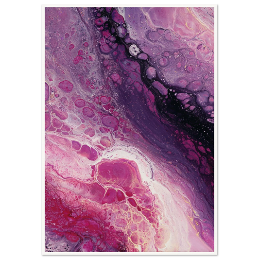 Cellular Drift - Framed Poster - 30x40 cm / 12x16″ - Black frame