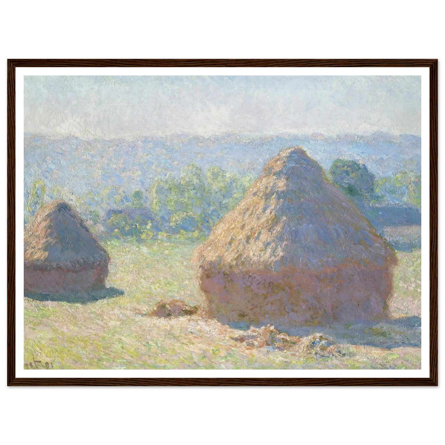 Haystacks, end of Summer (1891) Art Print | Claude Monet-Quipham Collections