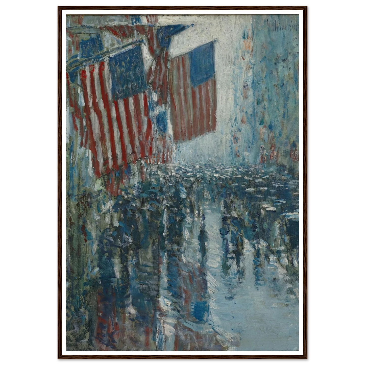 Rainy Day, Fifth Avenue (1916) Art Print | Childe Hassam-Quipham Collections