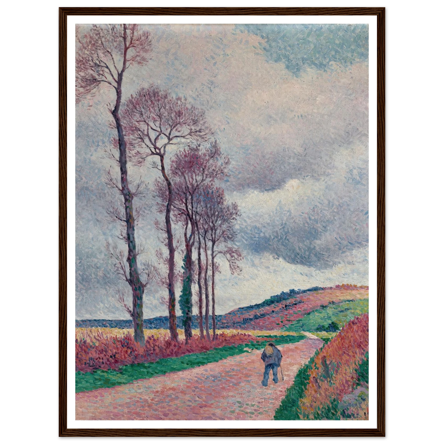 La route aux environs de Méréville (1902) Art Print | Maximilien Luce-Quipham Collections