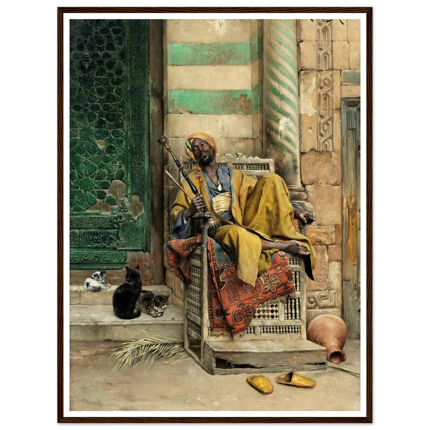 The Goza Smoker (1884) Art Print | Ludwig Deutsch-Quipham Collections