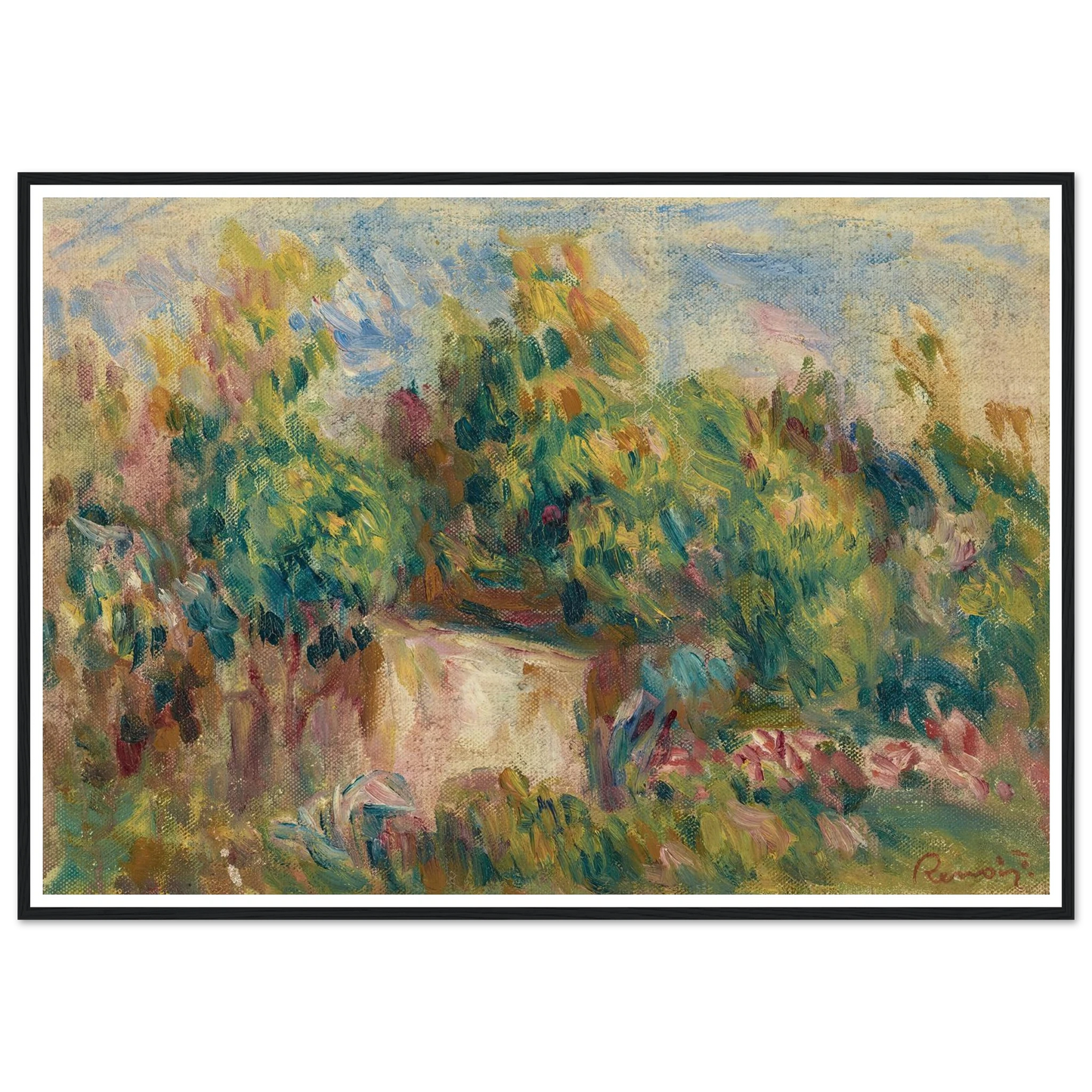 Cabanon près des Colettes (1916) Art Print | Pierre Auguste Renoir-Quipham Collections