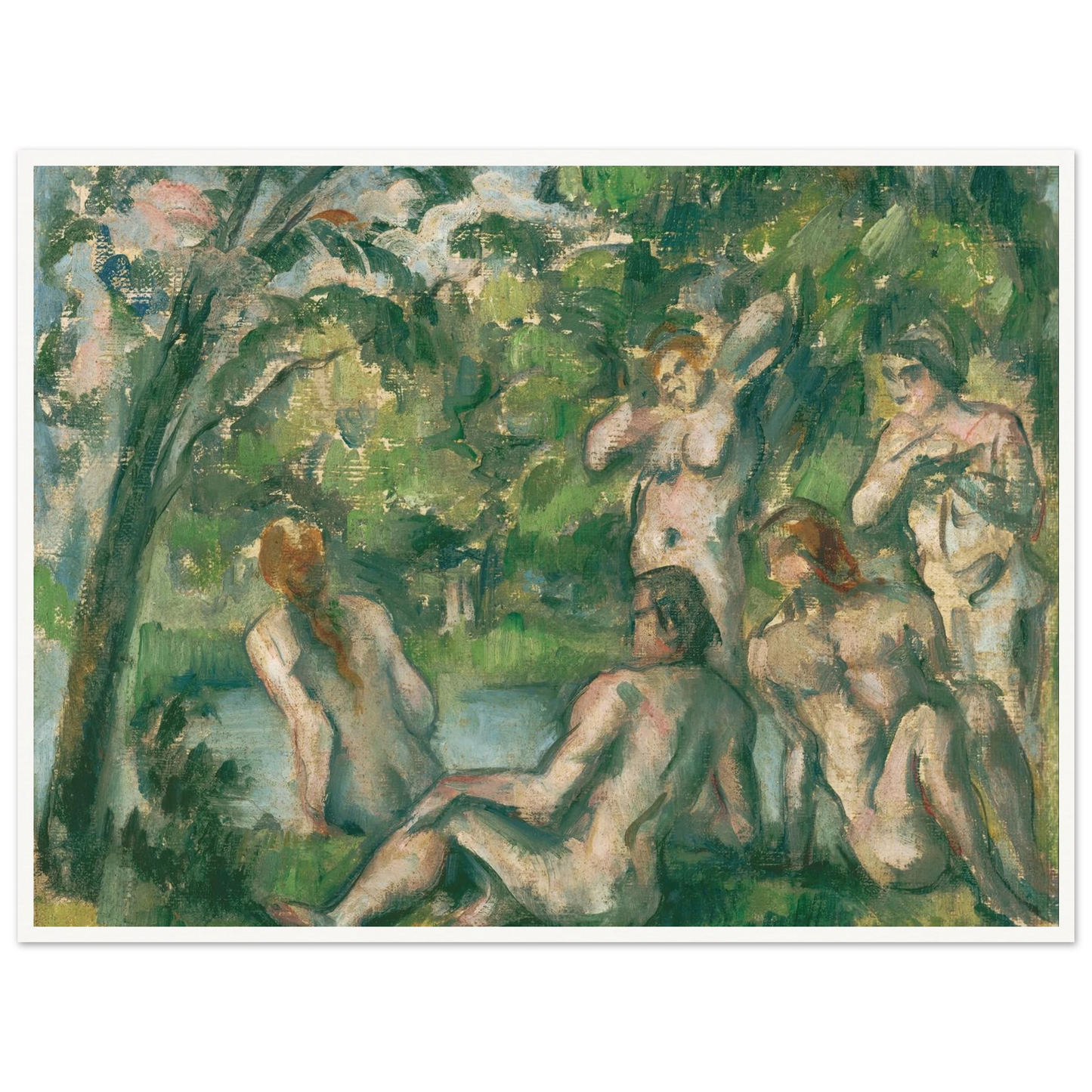Bathers 2 Art Print | Paul Cezanne-Quipham Collections