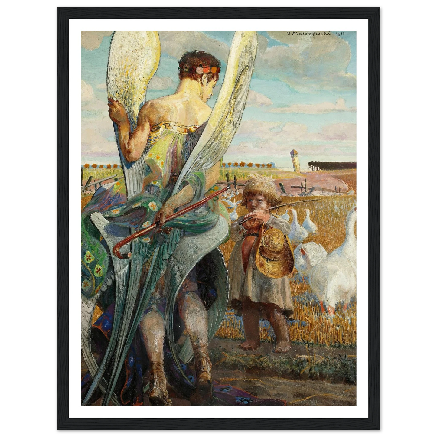 Angel, I shall follow thee (1901) Art Print | Jacek Malczewski-Quipham Collections