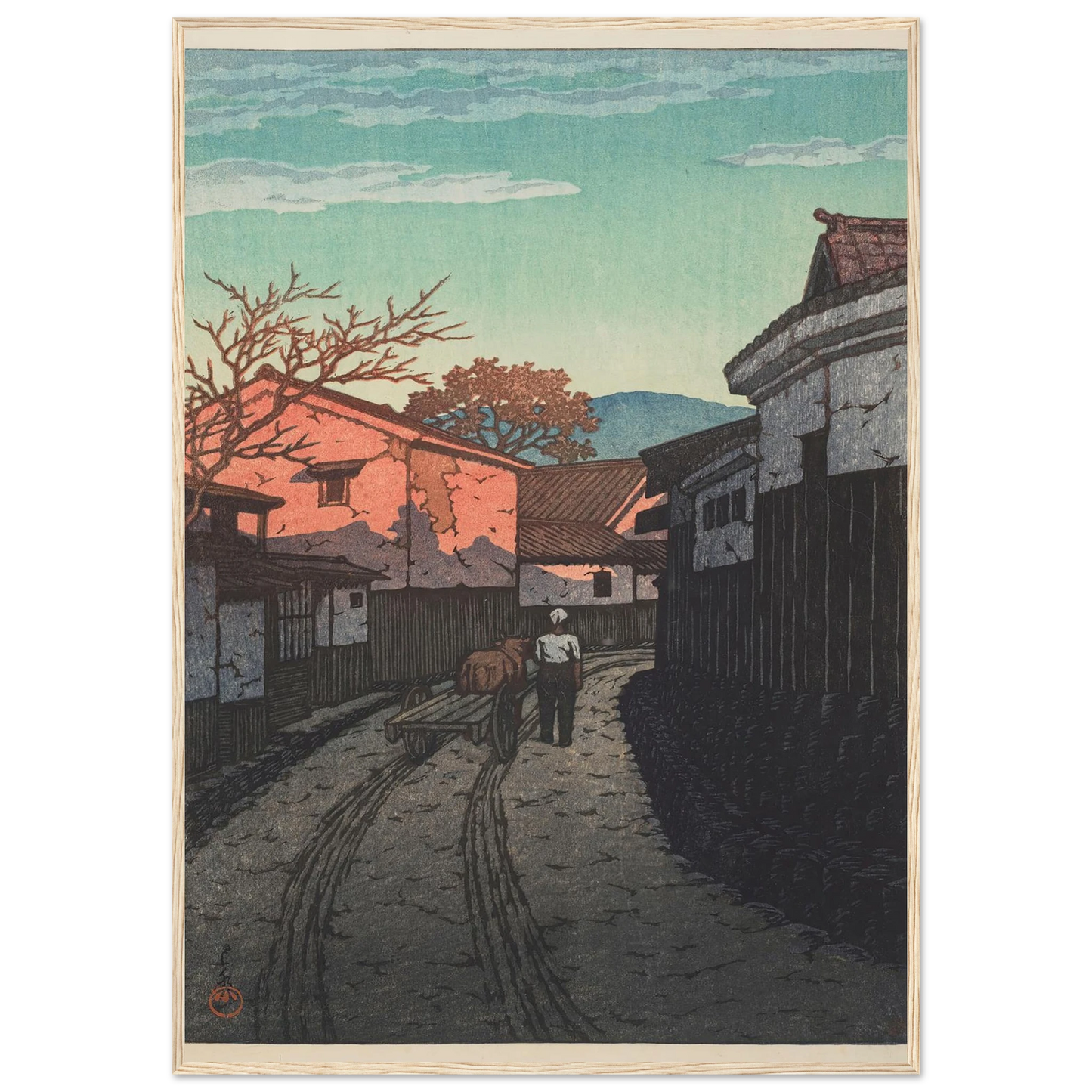 Kagawa-ken Wadahama (Wadahama in Kagawa Prefecture) (1954) Art Print | Kawase Hasui-Quipham Collections