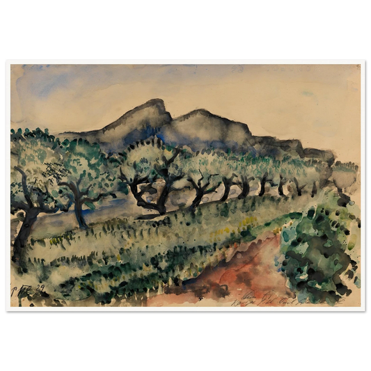Garten in der Nähe Cassis (1929) Art Print | Paul Kleinschmidt-Quipham Collections
