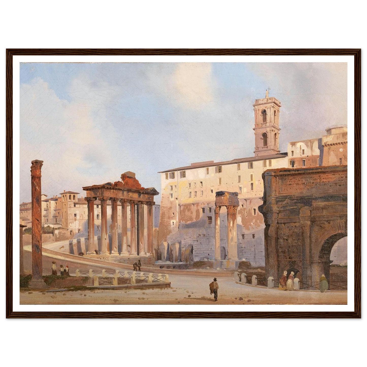 The Roman Forum Art Print | Ippolito Caffi-Quipham Collections