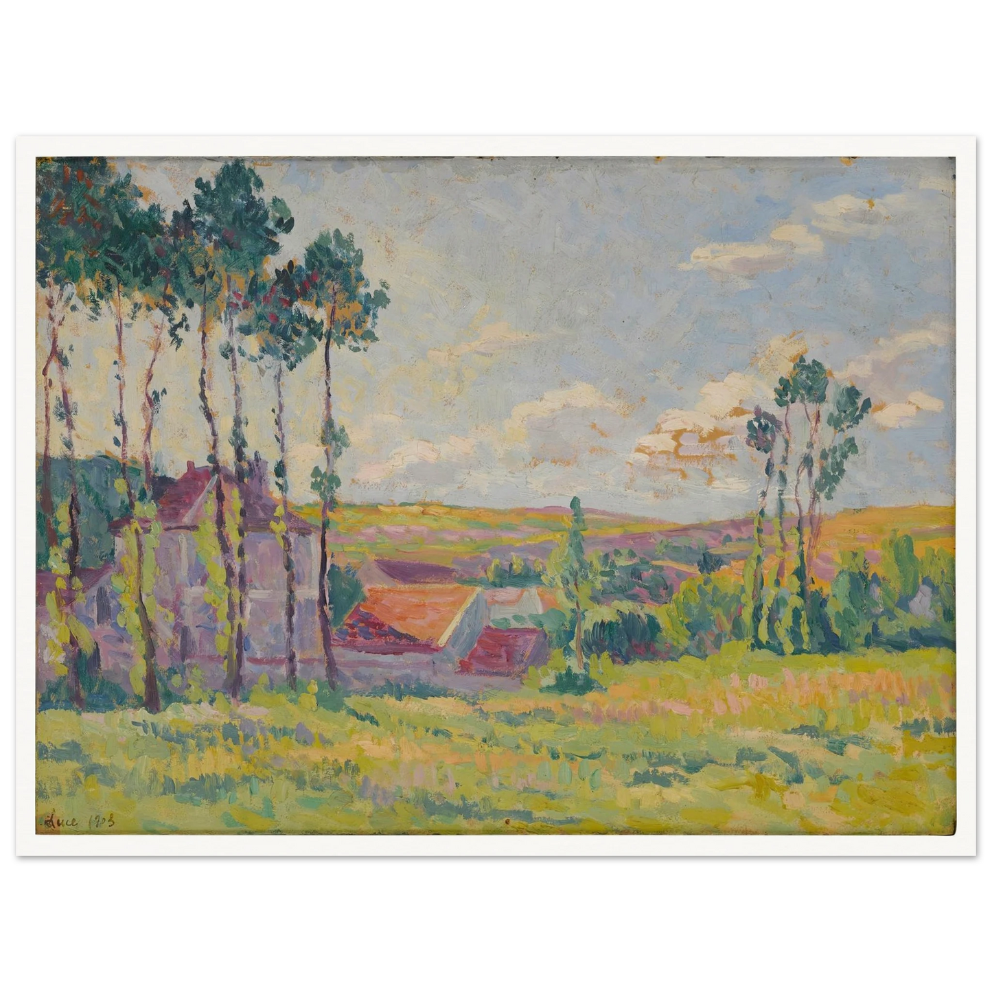 Moulineux, la teinderie (1903) Art Print | Maximilien Luce-Quipham Collections