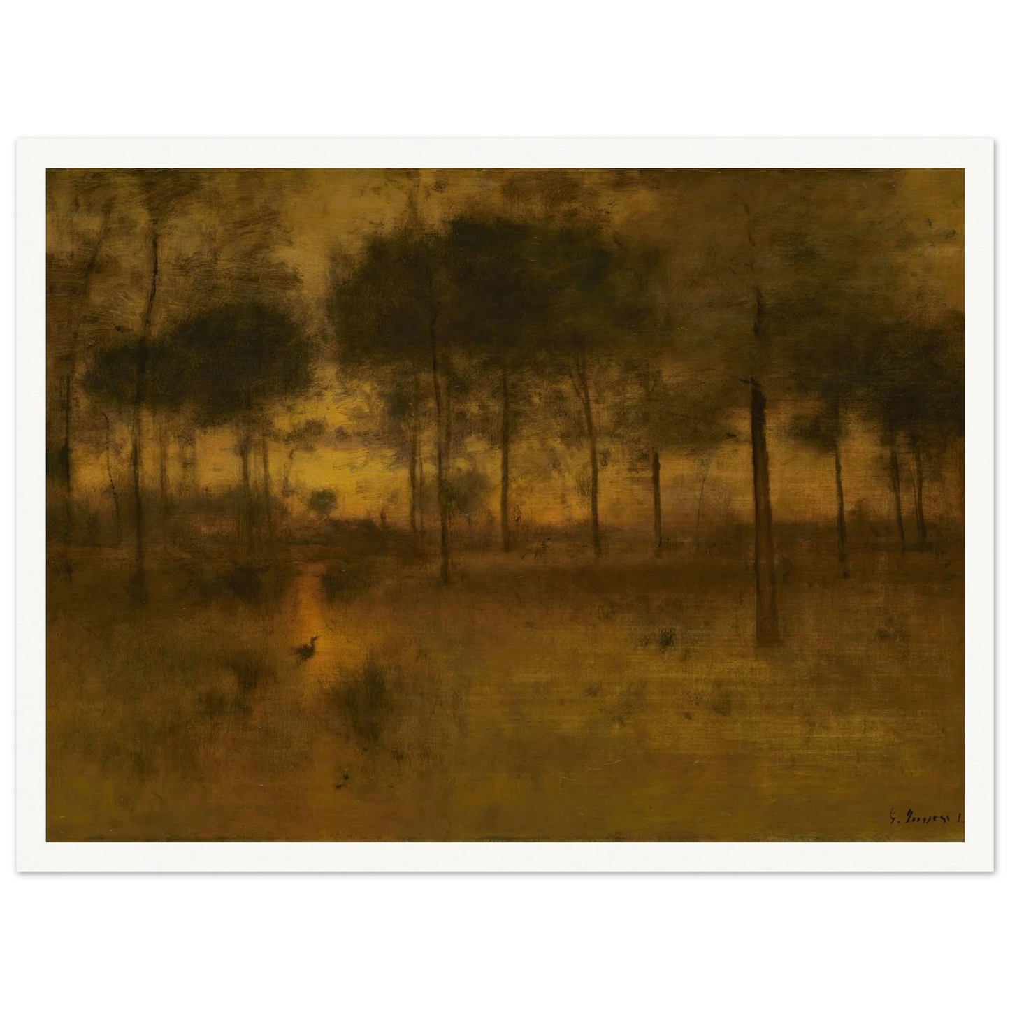 The Home of the Heron Art Print | George Inness-Quipham Collections