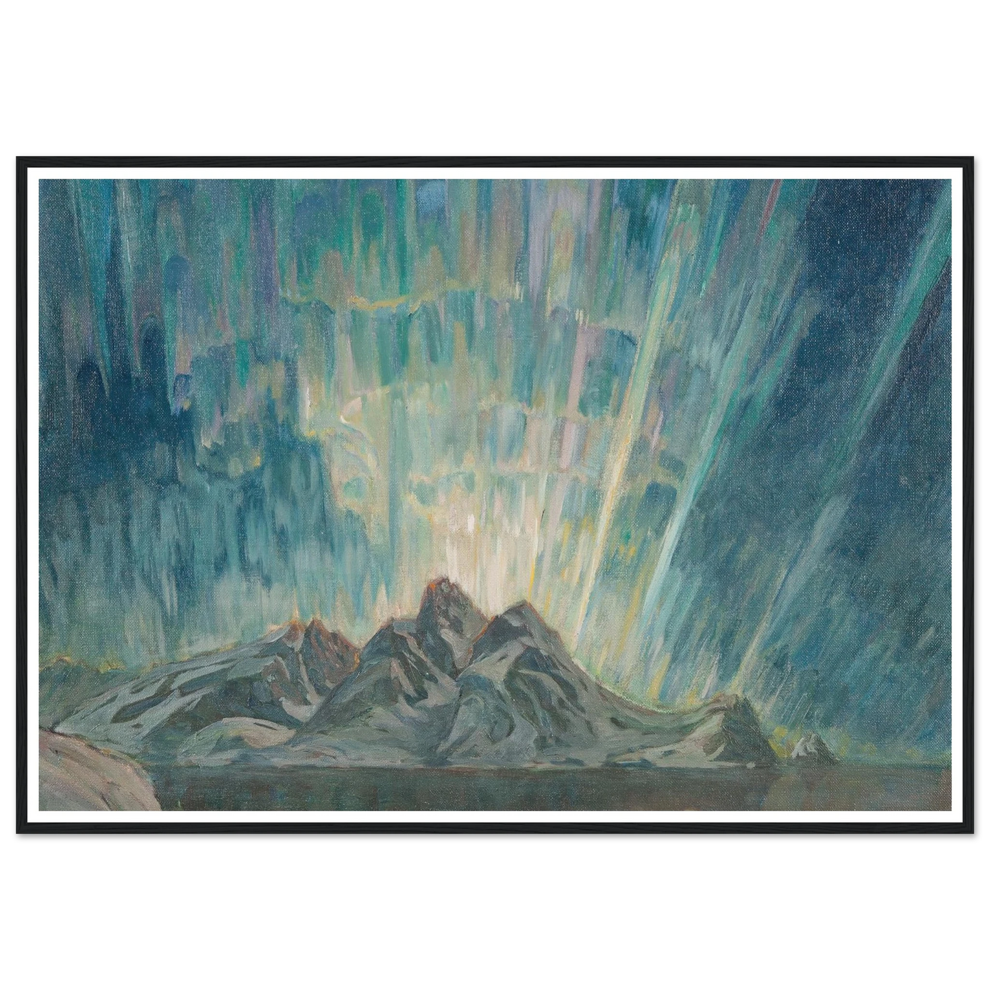 Northern Lights.Study from North Norway Art Print | Anna Boberg-Quipham Collections