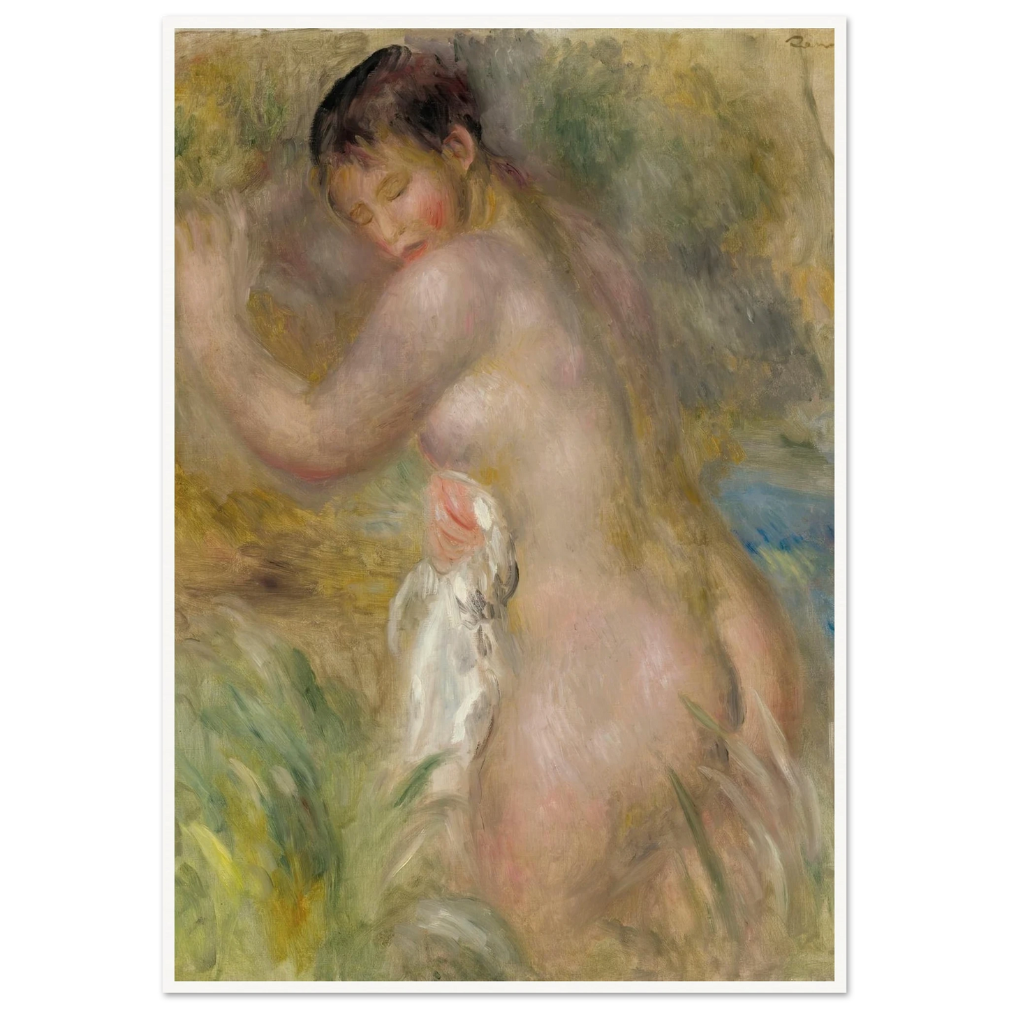 La Baigneuse Art Print | Pierre Auguste Renoir-Quipham Collections