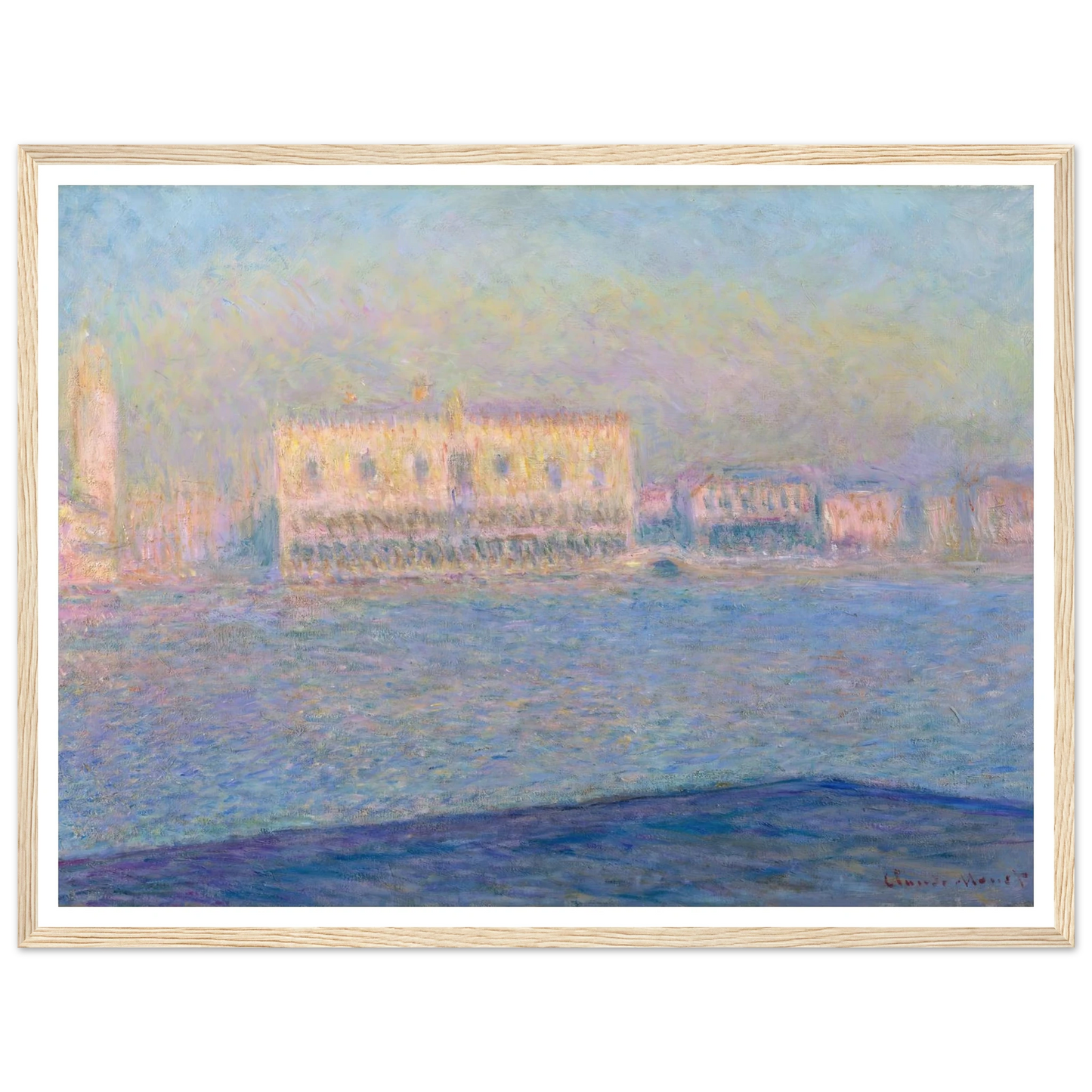 The Doge’s Palace Seen from San Giorgio Maggiore (1908) Art Print | Claude Monet-Quipham Collections