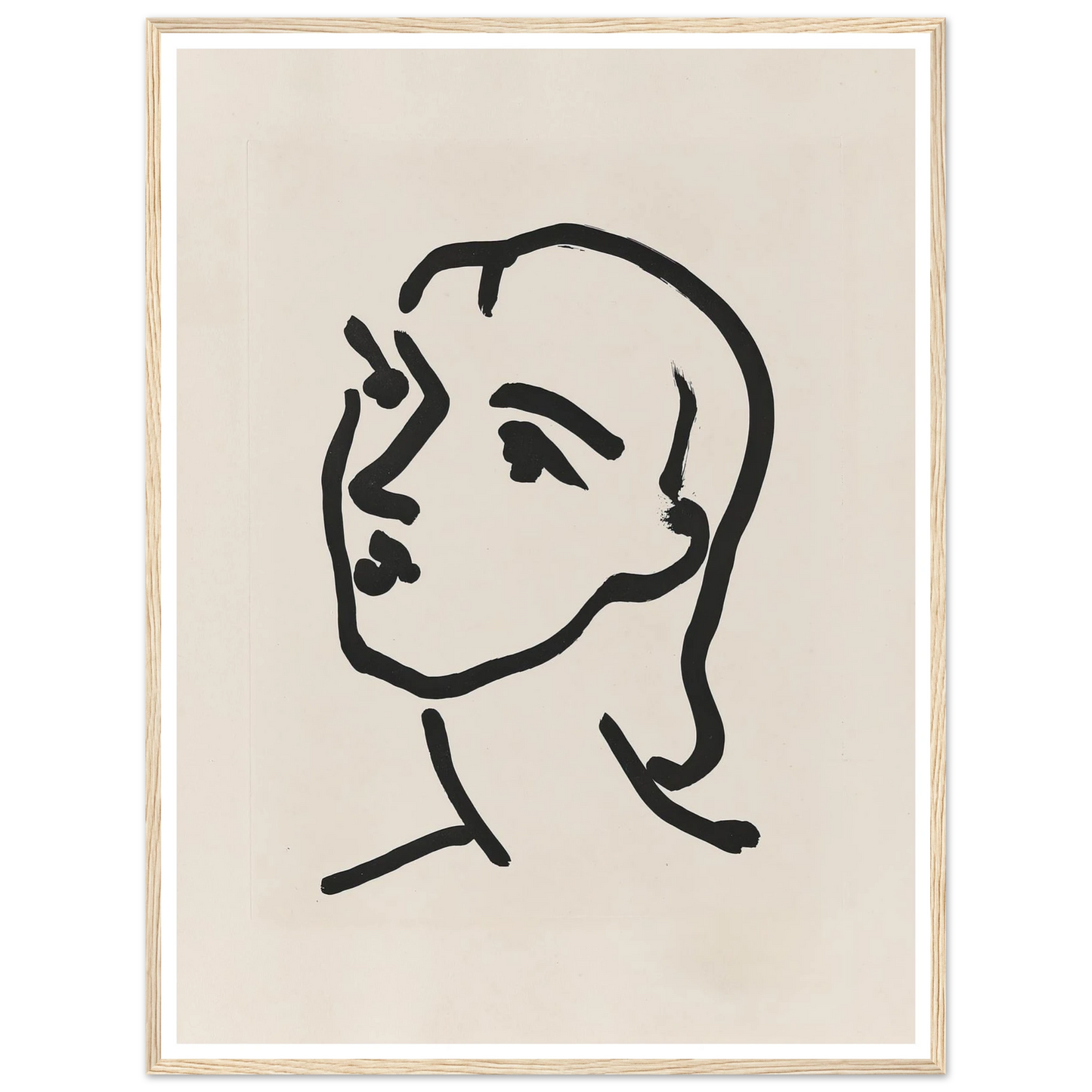 Nadia aux cheveux lisses (1948) Art Print | Henri Matisse-Quipham Collections