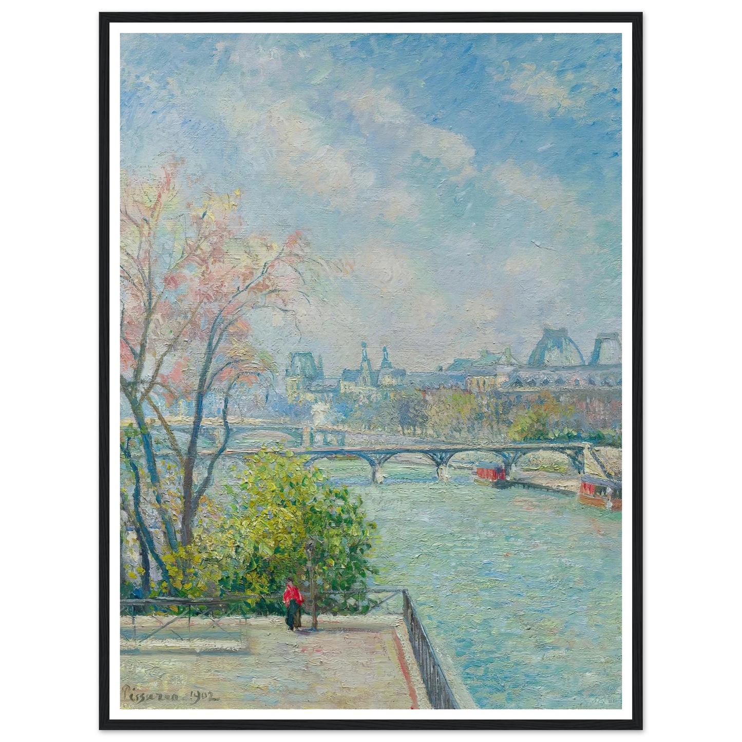 Le Louvre, Matin, Printemps (1902) Art Print | Camille Pissarro-Quipham Collections