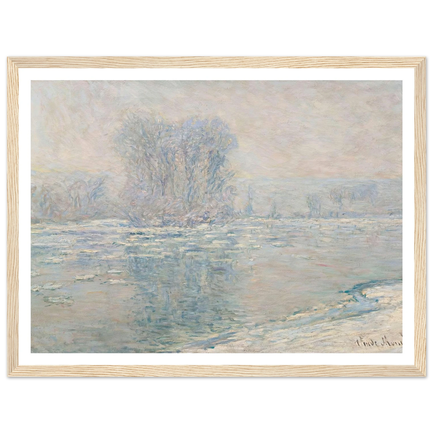 Glaçons, Effet Blanc (1893) Art Print | Claude Monet-Quipham Collections