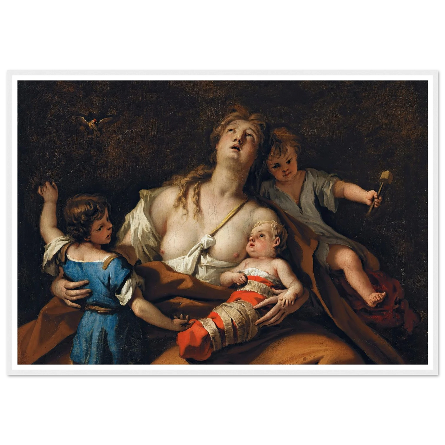 Charity Art Print | Sebastiano Ricci - Framed Poster - 30x40 cm / 12x16″ - Black frame