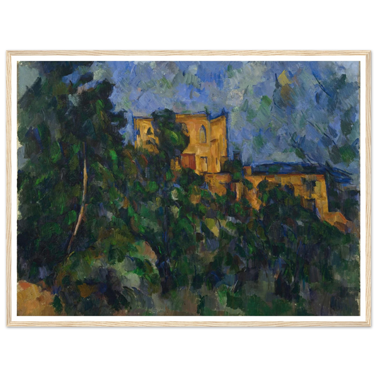 Château Noir (from 1903 until 1904) Art Print | Paul Cezanne - Framed Poster - 30x40 cm / 12x16″ - Black frame