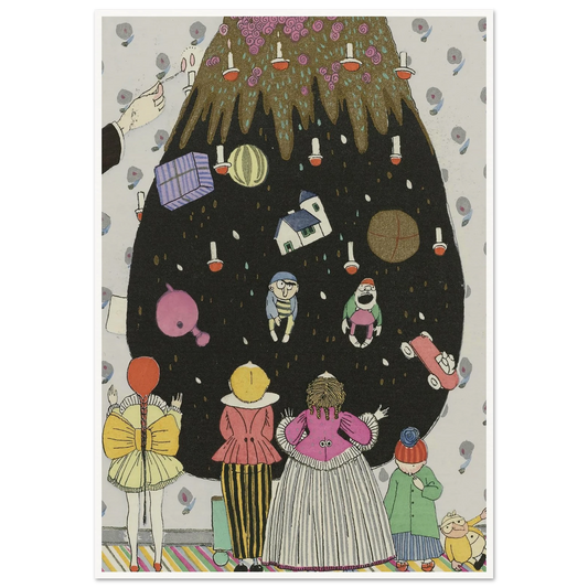 Children’s costumes for Christmas - Framed Poster - 30x40 cm / 12x16″ - Black frame