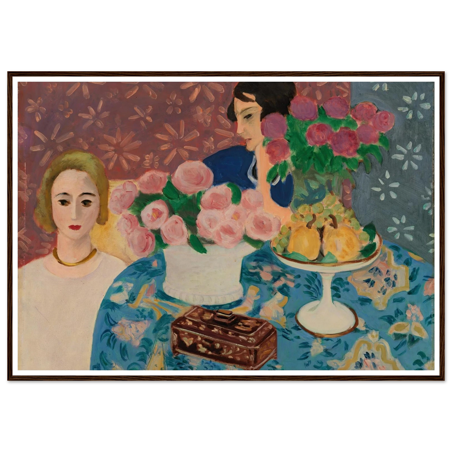 Chinese Casket (Le Coffret chinois) (1922) Art Print | Henri Matisse - Framed Poster - 30x40 cm / 12x16″ - Black frame