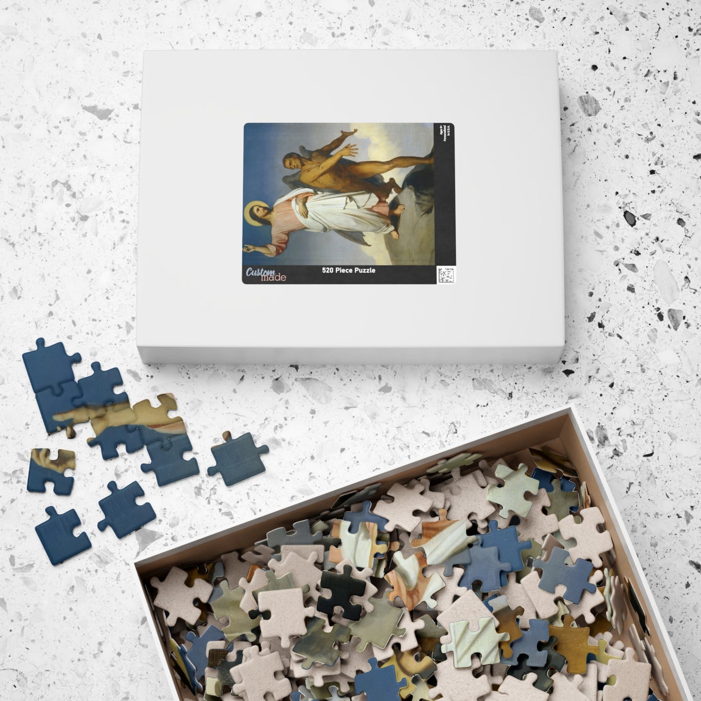 Christ Tempted by the Devil Puzzle | Ary Scheffer - - 252 pcs (Vertical) -