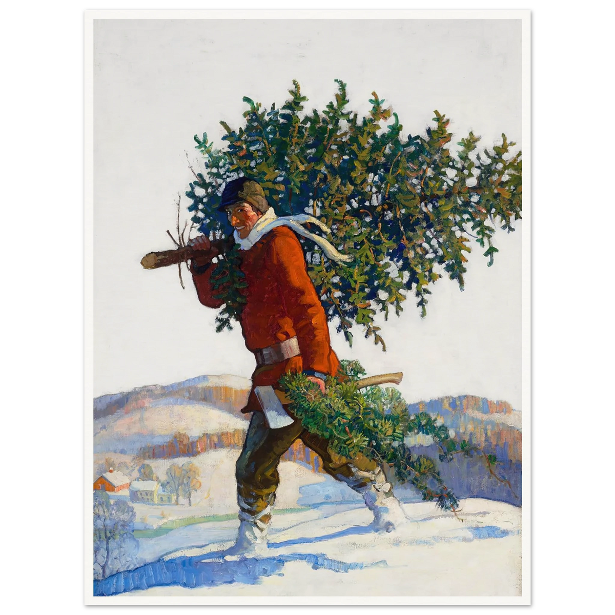 Christmas Tree – Chadds Ford - Framed Poster - 30x40 cm / 12x16″ - Black frame