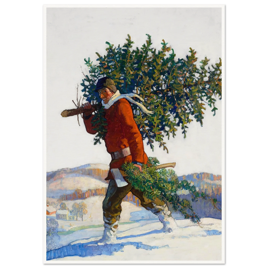 Christmas Tree – Chadds Ford - Framed Poster - 30x40 cm / 12x16″ - Black frame