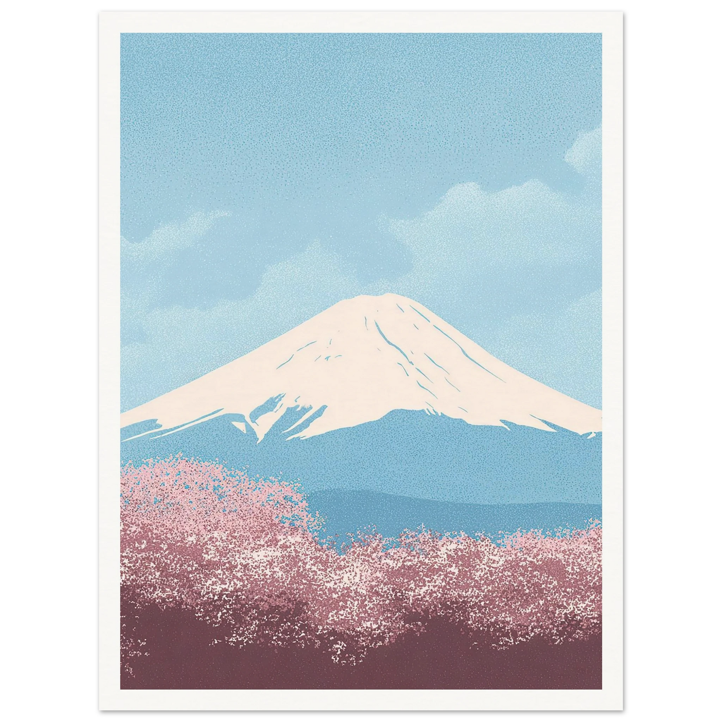 Cloud Whispers Over Honshu - Framed Poster - 30x40 cm / 12x16″ - Black frame