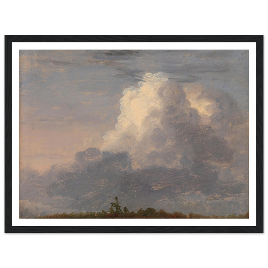 Clouds (ca. 1838) Art Print | Thomas Cole - Framed Poster - 30x40 cm / 12x16″ - Black frame