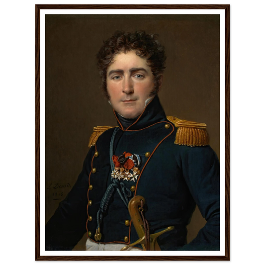 Comte Henri-Amédée-Mercure De Turenne-D’aynac (1816) Art Print | Jacques Louis David - Framed Poster - 30x40 cm / 12x16″ - Black frame