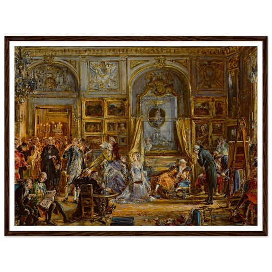 Constitution of the 3 May. Four-Year Seym. Commission of Education. Partition 1795 AD, from the series “History of Civilization in Poland” (1888) Art Print | Jan Matejko - Framed Poster - 30x40 cm / 12x16″ - Black frame