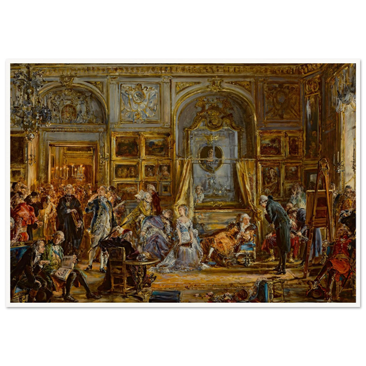 Constitution of the 3 May. Four-Year Seym. Commission of Education. Partition 1795 AD, from the series “History of Civilization in Poland” (1888) Art Print | Jan Matejko - Framed Poster - 30x40 cm / 12x16″ - Black frame