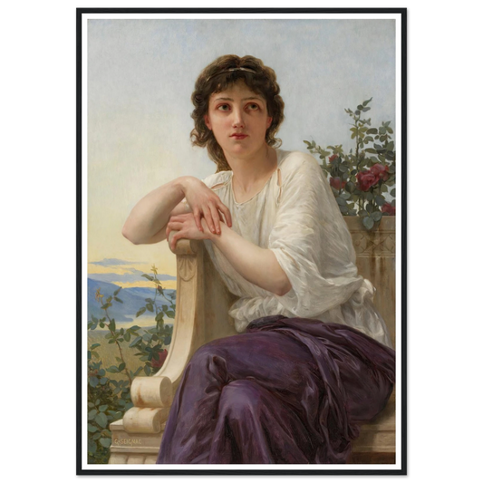 Contemplation Art Print | Guillaume Seignac - Framed Poster - 30x40 cm / 12x16″ - Black frame