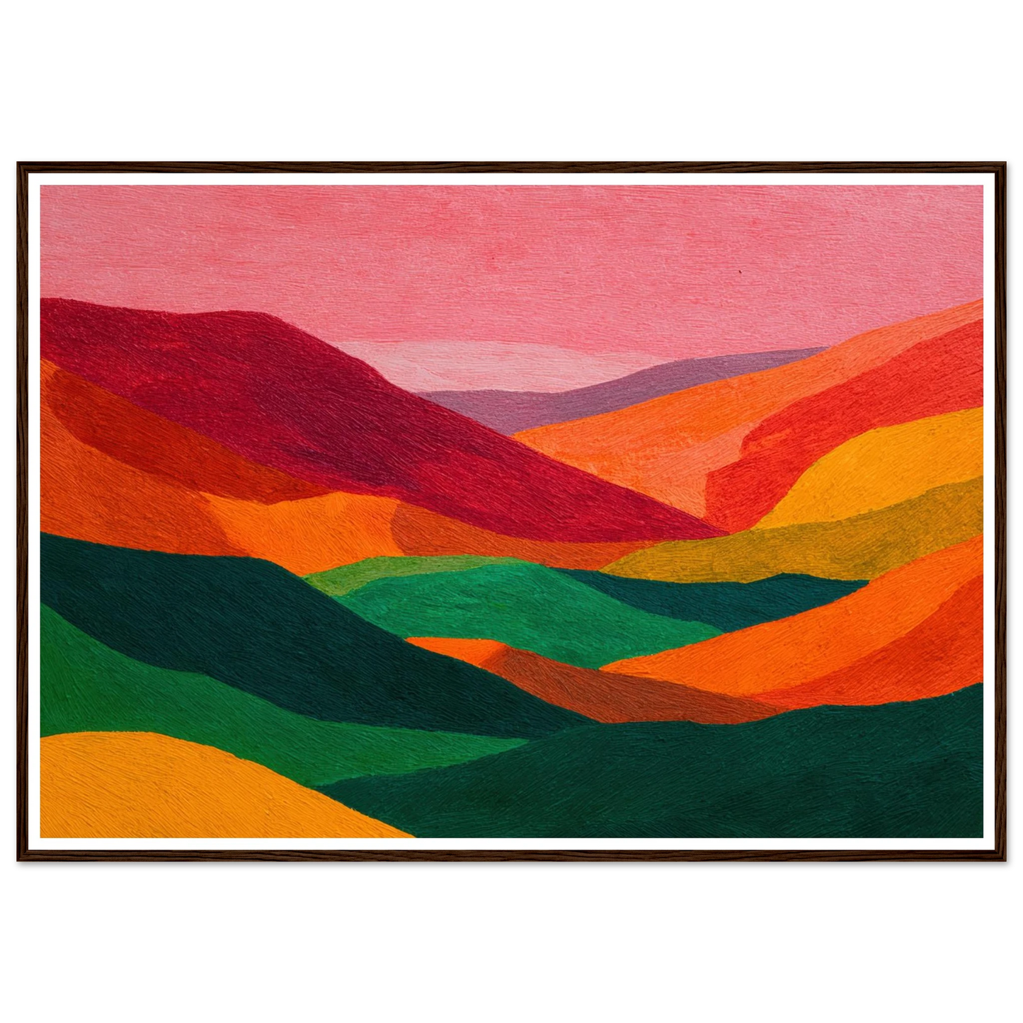 Crimson Valley Echo - Framed Poster - 30x40 cm / 12x16″ - Black frame